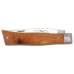 Couteau TMC Alpin 90 mm - Lame 12C27 - Manche Bois de Cade