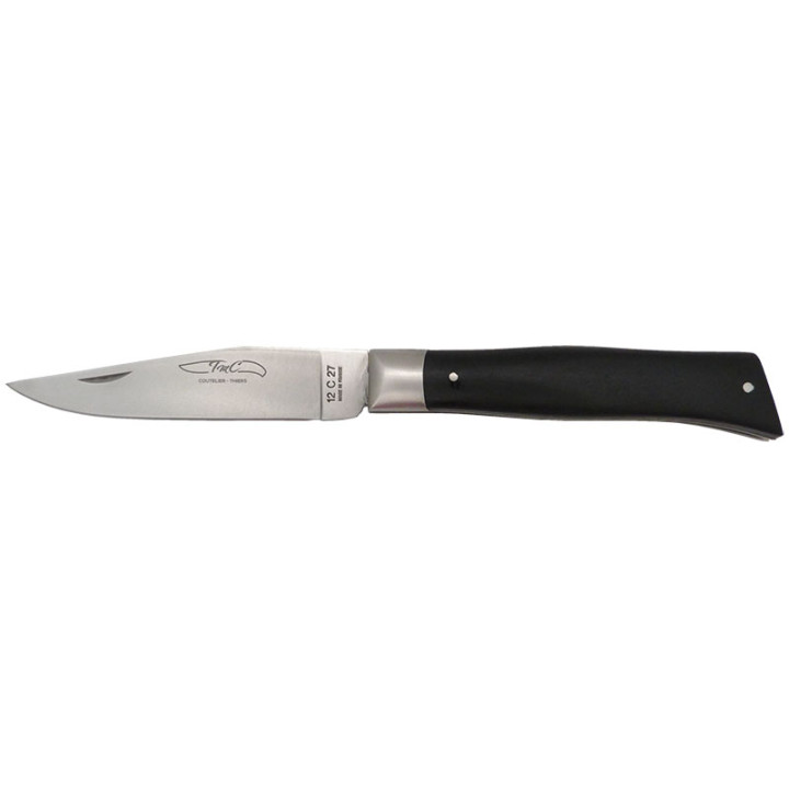 Couteau TMC Alpin  - Lame 12C27 - Manche Ebène 10cm