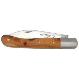 Couteau TMC Aurillac - Lame 12C27 - Manche Bois de Cade 10cm