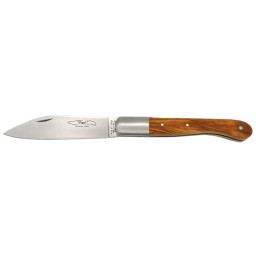 Couteau TMC Aurillac 10cm - Lame 12C27 - Manche Olivier