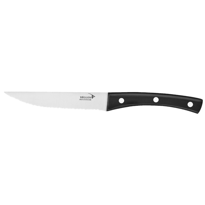 Couteau Deglon Couteau à Steak Brasserie, lame 3Cr13 12cm, manche en POM