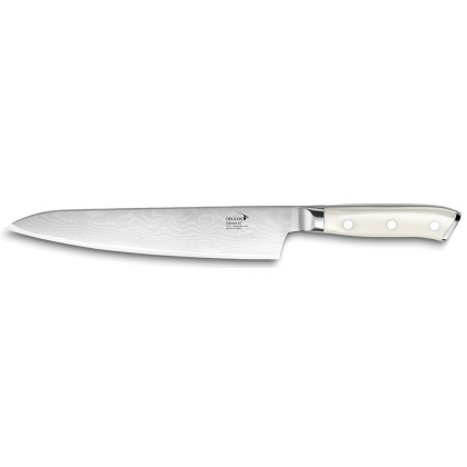 Couteau Deglon Damas - Éminceur lame Damas 20cm, manche en Corian