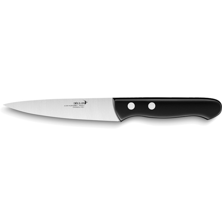 Couteau Deglon DEC3298014 Darkwood - Cuisine 140 mm, lame X46Cr13, manche en Bois