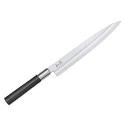 Couteau Yanagiba Kai lame 21Cm Wasabi Black Inox -  KAI