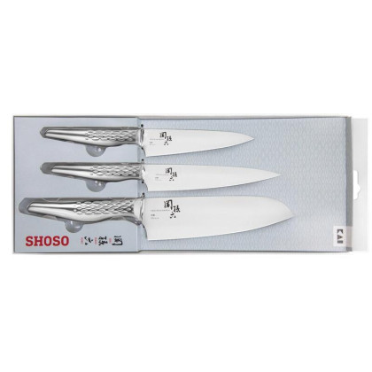 Set 3 Couteaux Kai Shoso Ab.5161 + Ab.5163 + Ab.5156 -  KAI
