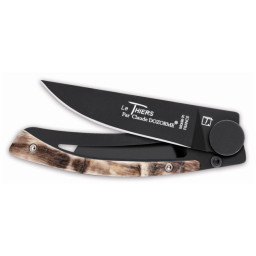 Manche bélier lame noire Couteau LE THIERS C.DOZORME