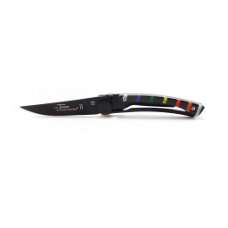 manche noir rayures bayadères Couteau LE THIERS C.DOZORME