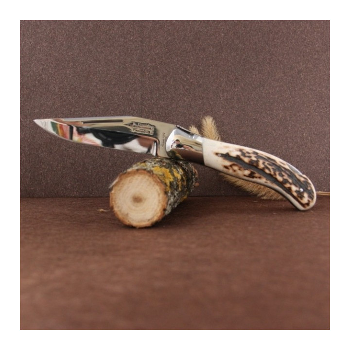 Manche cerf véritable Couteau LAGUIOLE  CHASSE G.DAVID