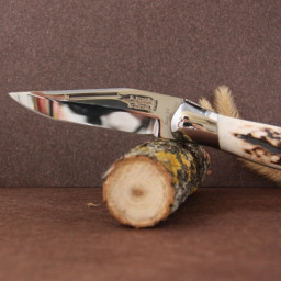Manche cerf véritable Couteau LAGUIOLE  CHASSE G.DAVID