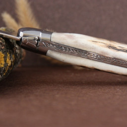 Manche cerf véritable Couteau LAGUIOLE  CHASSE G.DAVID