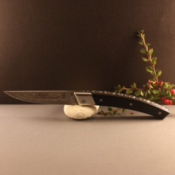Couteau LE THIERS  C.DOZORME RLT DAMAS Ebène