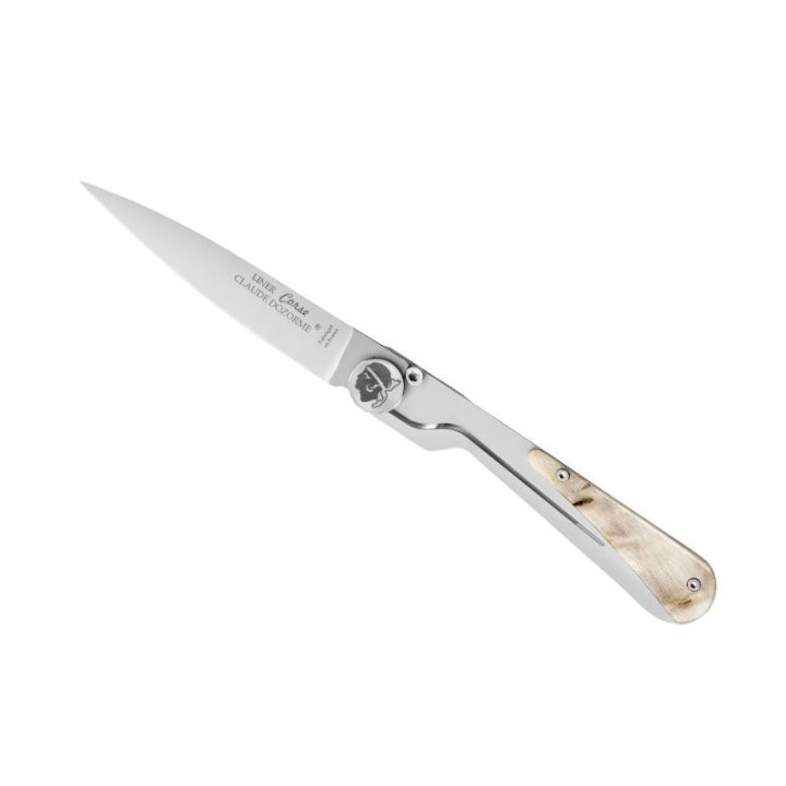 COUTEAU DOZORME CORSE CORNE DE BELIER 12CM INOX
