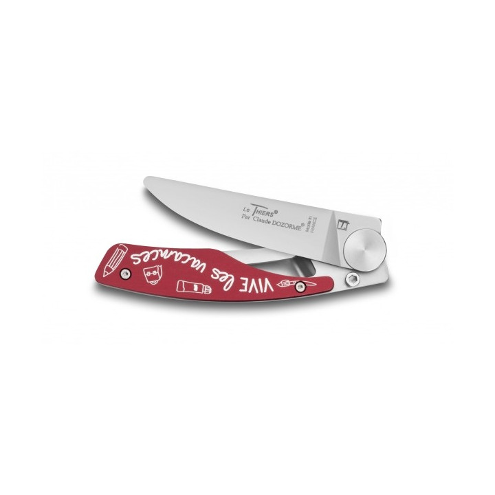 Couteau de Poche Enfant Le Thiers® Claude Dozorme « Mon Petit Dozorme » – Manche Rouge