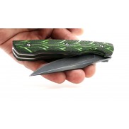 Couteau LUG HY102 Manche GOMSTEEL Noir et vert