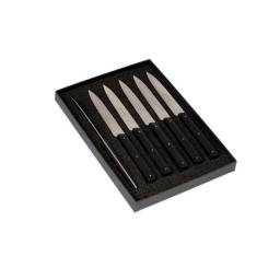 Coffret 6 couteaux de table LE RICHELIEU manche composite Noir AU SABOT