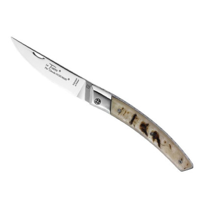 Couteau Pliant Le Thiers par Claude Dozorme « RLT » – Manche Corne de Bélier RLT693