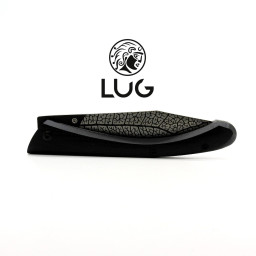 Couteau C63 FEUILLE BLACK TITANIUM manche G10 Noir, liner-lock, couteau LUG