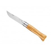 Couteau OPINEL n° 9 VRI, manche olivier 12 cm lame inox