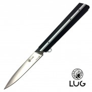 Couteau Concept K manche 13cm  noir / gris lame brossée